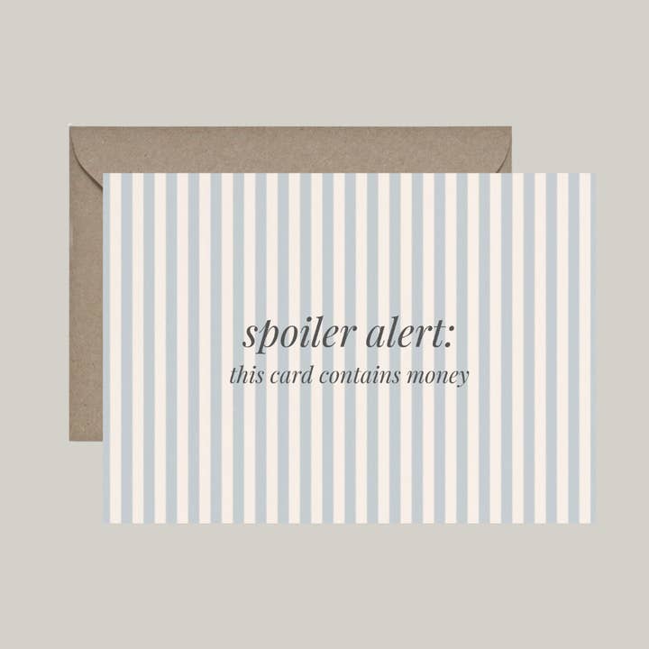 Dubbelt kort med kuvert | spoiler alert: detta kort innehåller pengar för wholesale av De Papierboetiek