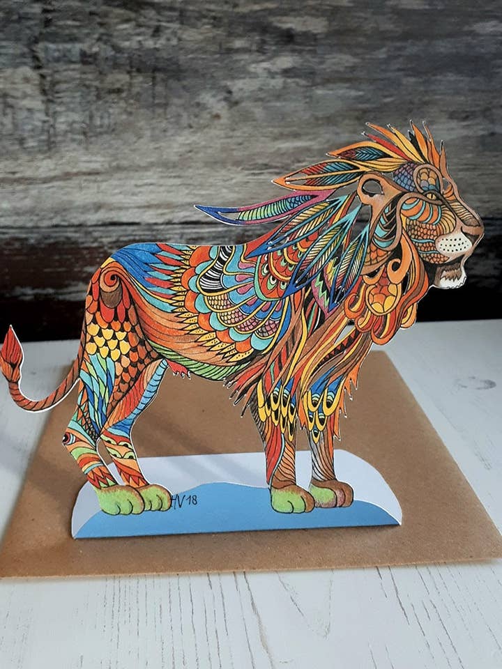 Leo Zodiac Birthday Card for wholesale by Heidi Vilkman