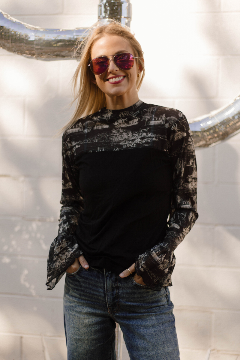 Sterling Kreek - Wholesale Blouse - Women's - Homestead Toile Top1