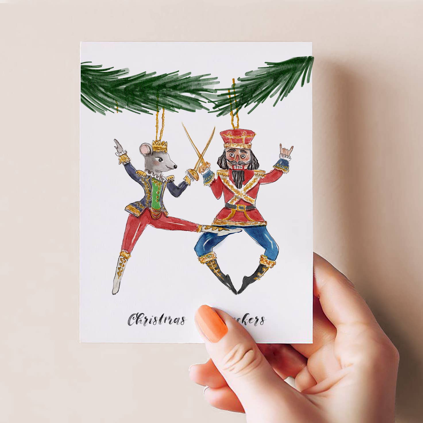Liyana Studio - Wholesale Christmas Card - Christmas Nutcracker Ornaments - Funny Christmas Card3