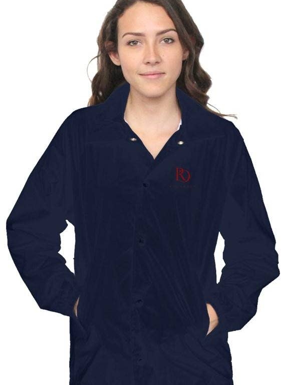 Marinblå Coaches Jacka för wholesale av Red Crown Clothing LLC