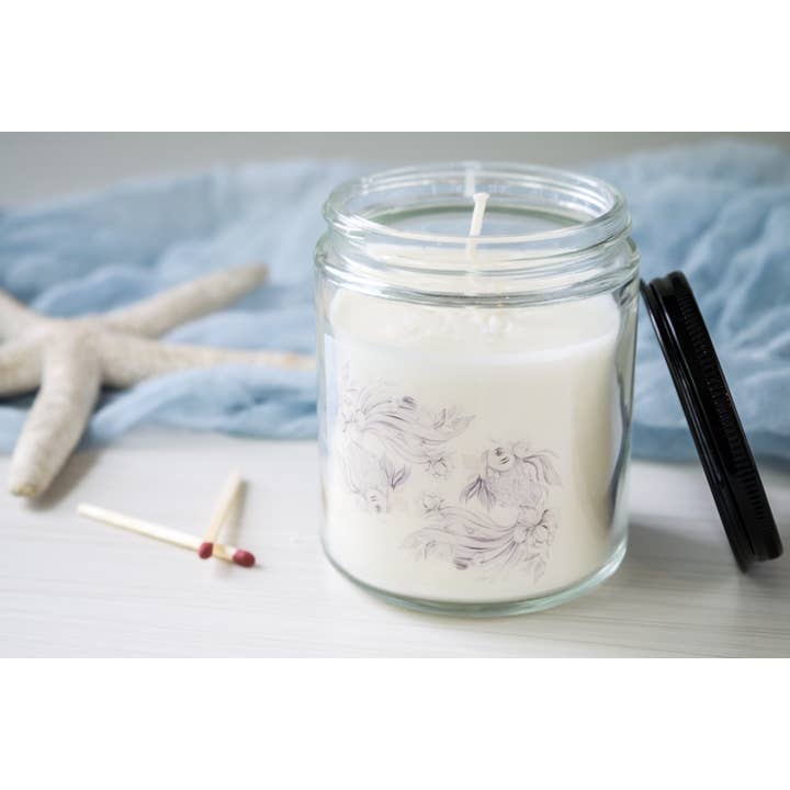 Zodiac Soy Candle - Pisces for wholesale by Lotus and the Wolf