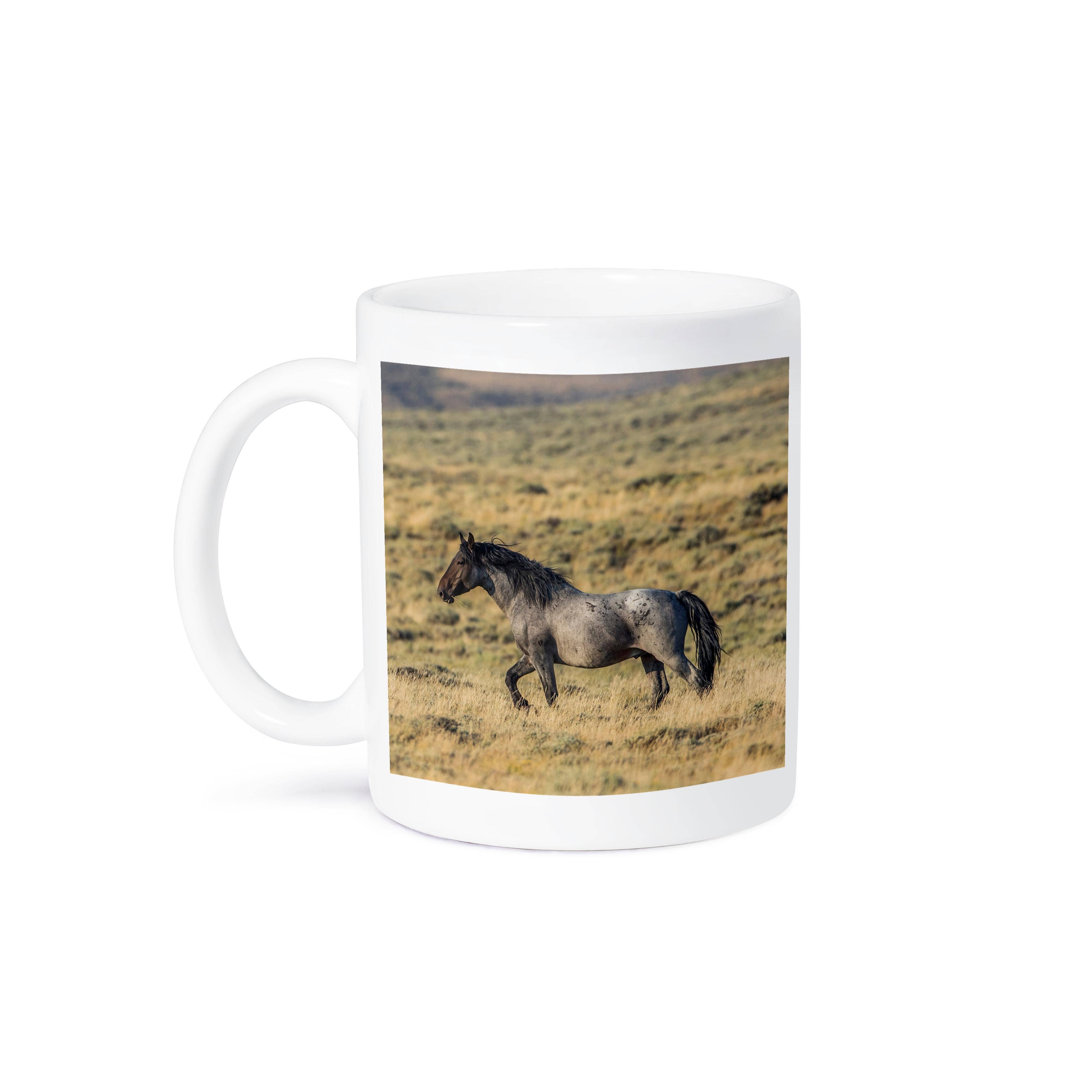 3dRose - Wholesale Coffee Mug - 3dRose, USA, Wyoming, Sweetwater County, Red Desert, Wild Stallion., Mug8