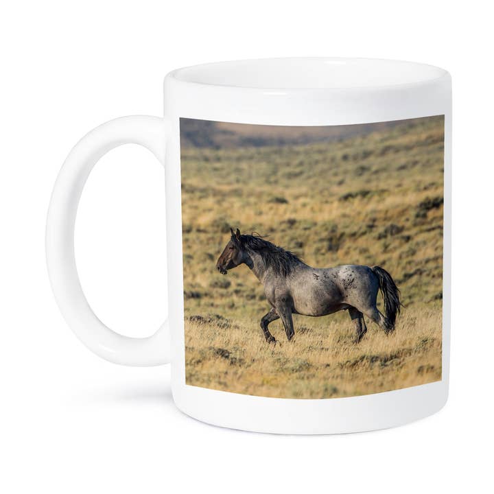 3dRose - Wholesale Coffee Mug - 3dRose, USA, Wyoming, Sweetwater County, Red Desert, Wild Stallion., Mug8
