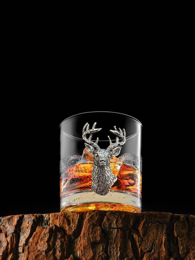 Silver Deer Double Old Fashioned for wholesale by The Queens' Jewels®
