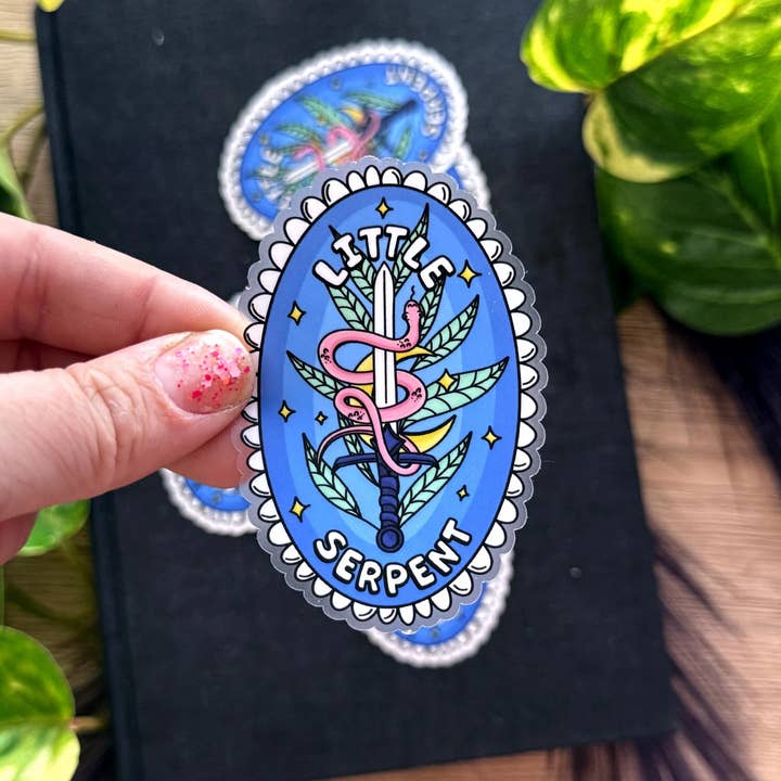 Serpente & As Asas da Noite Autocolante de Vinil Pequena Serpente por atacado de EhrynSka