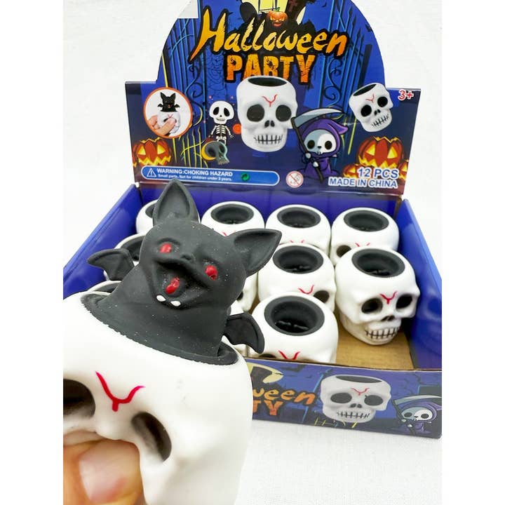 Jouets à presser en forme de crâne effrayant pour la vente par Love and Repeat