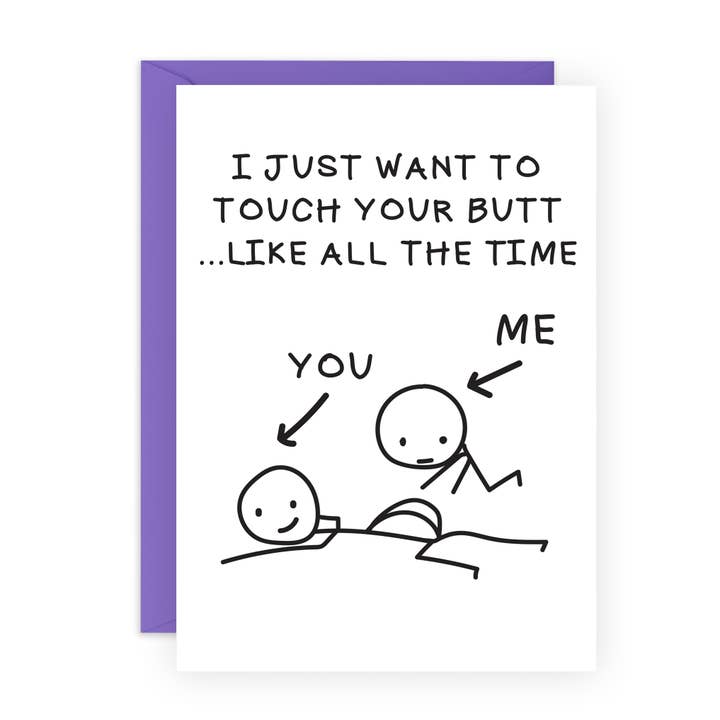 WIL ALLEEN JE BILLEN AANRAKEN Liefdeskaart voor Hem, Haar voor wholesale door Central 23 Cards