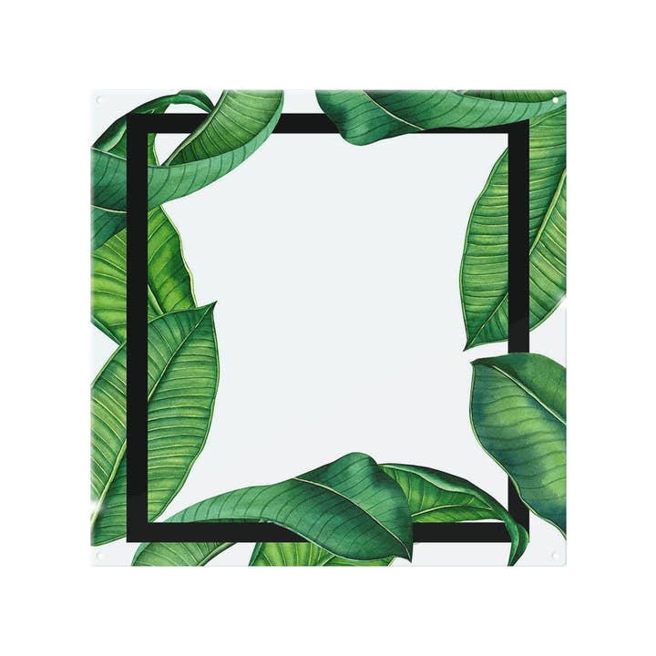 Botanical & Black Border Splash Back for wholesale by Benjamin Tate Design