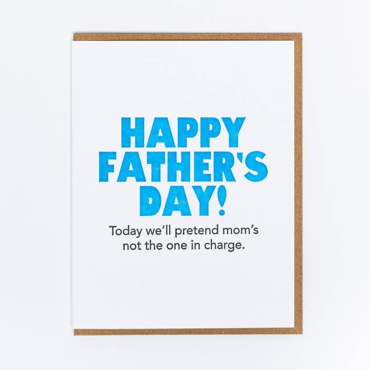 Ikke mor Fars dag lykønskningskort for engroshandel hos Lady Pilot Letterpress