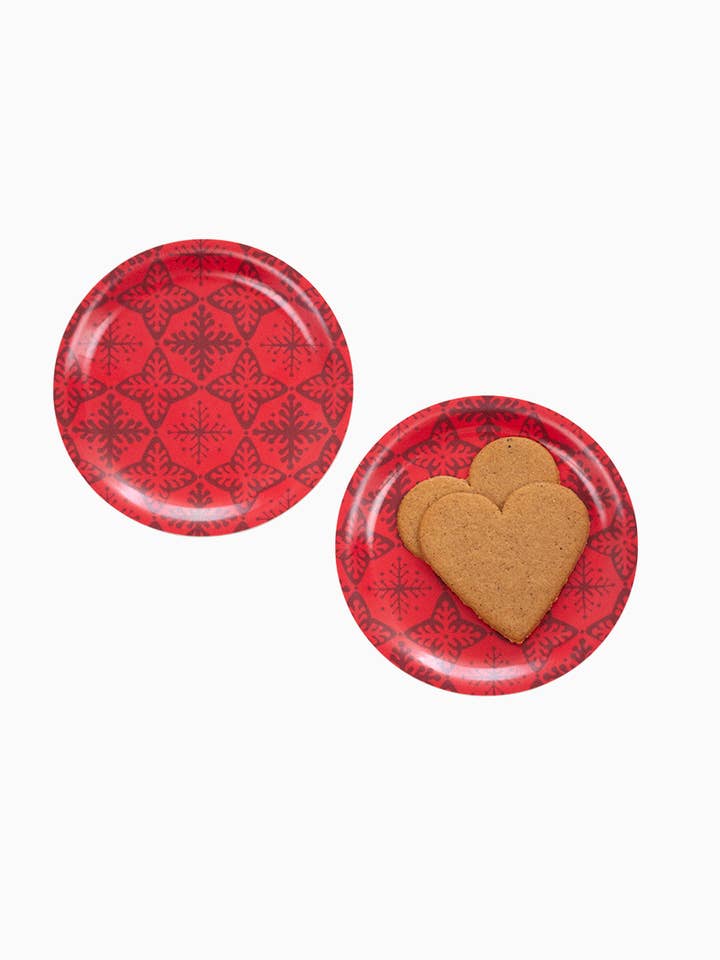 Mini trays/coasters Snowflake 2-pack for wholesale by Rotordesign AB