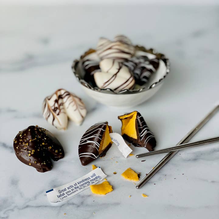 Chocolates Unlimited by Denise - Wholesale Chocolate Covered Sweets - Chocolate Dipped Fortune Cookies6