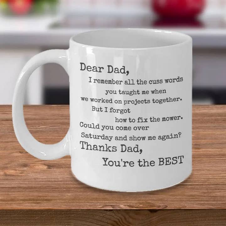 Funny Father Mug, Dad Humor Mug, Fathers Day Mug for wholesale by OneStopSapphireShop