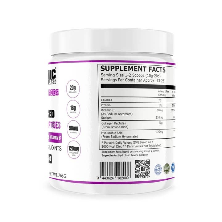 Advanced Muscle Nutrition - Vendita all'ingrosso Proteine/superfood in polvere - Peptidi di collagene idrolizzato 265g1