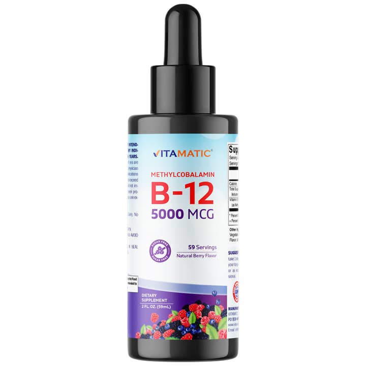 Vitamatic Liquid Methyl Cobalamin B12 5000mcg 2oz and other Purchase Wholesale cymbiotika. Free Returns & Net 60 Terms on Faire trending on Faire.