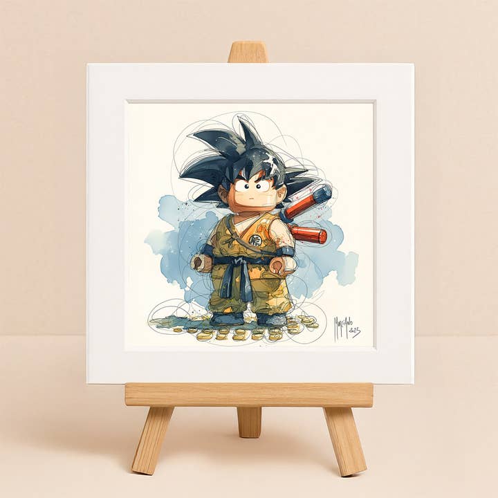 Art Square - Pequeno Versalhes Son Goku por atacado de Murciano Art Gallery