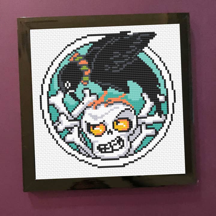 Crow & Bones by Mary Engelbreit Counted Cross Stitch DIY KIT for wholesale by Spot Colors