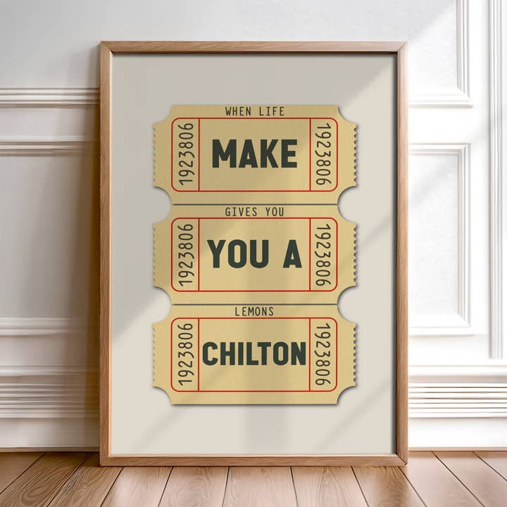 Make You A Chilton Lubbock Texas Cocktail Art Print for wholesale by Tejas Country Club