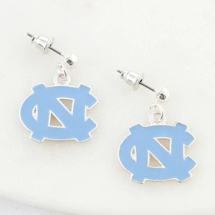 Unc Tarheels Emalj Örhängen för wholesale av Seasons Jewelry