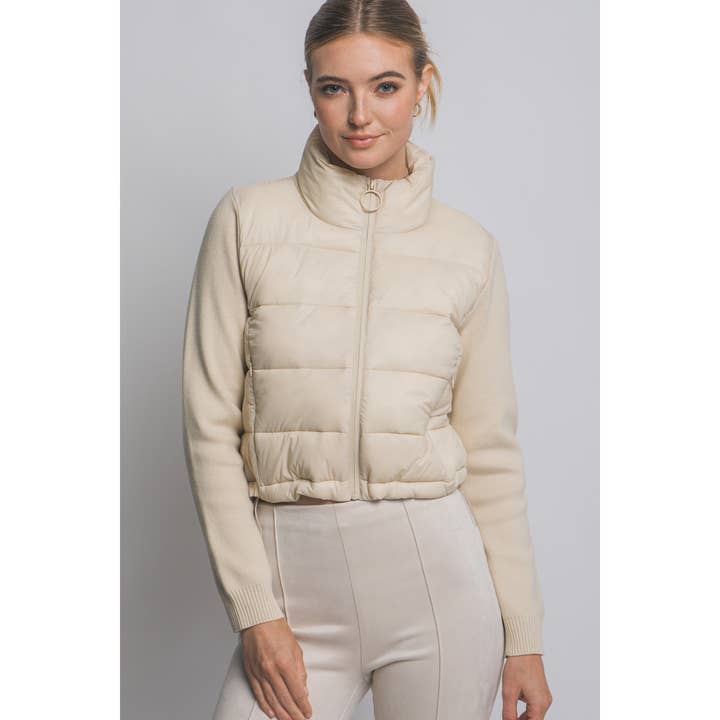 Cropped Puffer Jacket for wholesale by HiteJeans