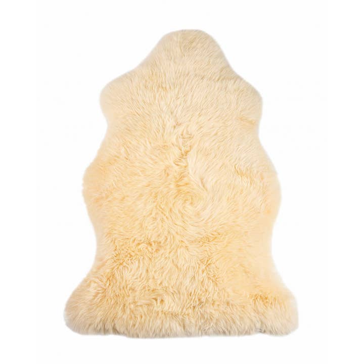 HomeRoots - Wholesale Area Rug - 2' X 3' Cream New Zealand Natural Sheepskin Rug3