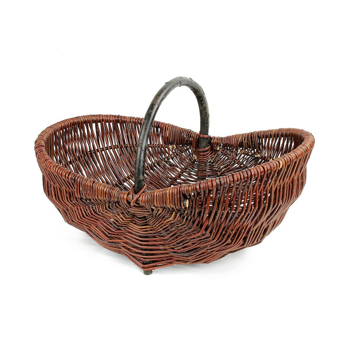 Gadsby – wholesale Garden caddy – Medium Wicker Garden Foraging Storage Trug - Unpeeled Willow