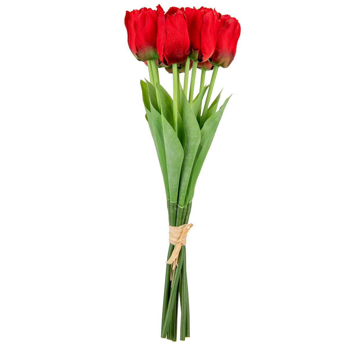 Eleganza Floral – wholesale Artificial flowers – Tulip Bunch x 9 Red0