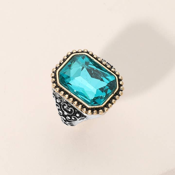 Sensibling Corp. - Wholesale Cocktail/statement ring - Rectangle Stone Stretch Ring