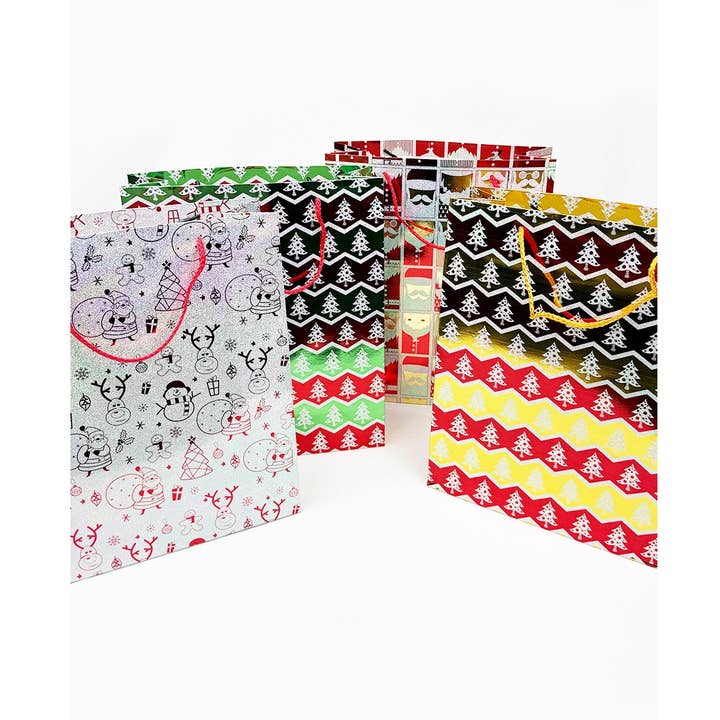 Fancy Holographic Christmas Gift Bag for wholesale by Love and Repeat