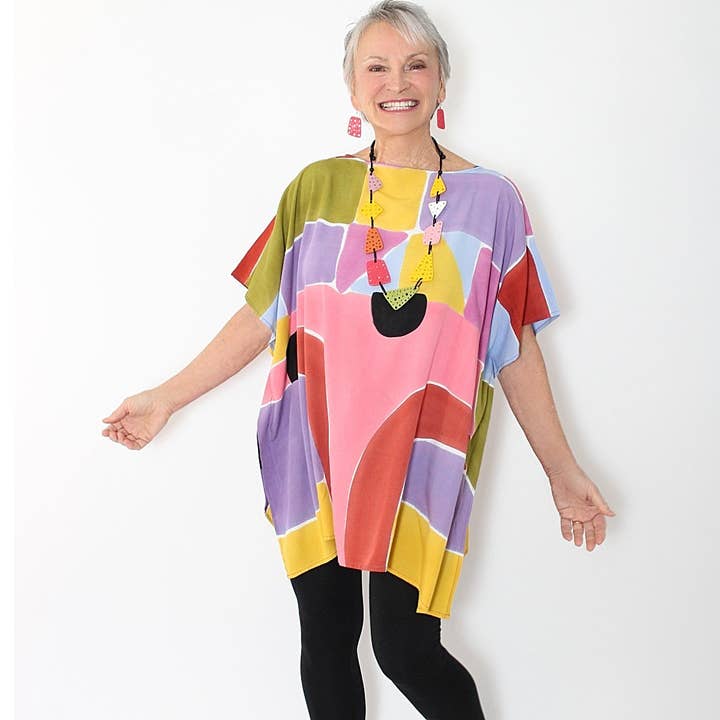 Colorful Masterpiece Blouse for wholesale by Sylca Designs