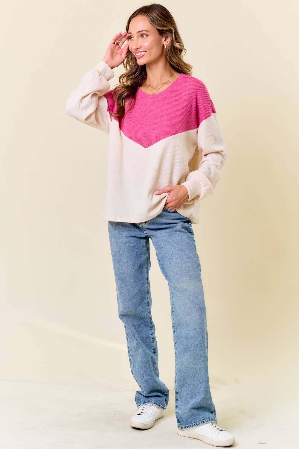 lovely melody – wholesale Stickad topp - Dam – LMT4635-Moment Of Your Life Långärmad topp9