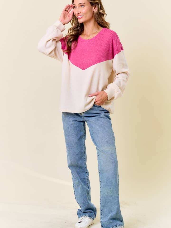 lovely melody – Top de malha - Mulher por atacado – LMT4635-Camisola Moment Or Life de manga comprida9