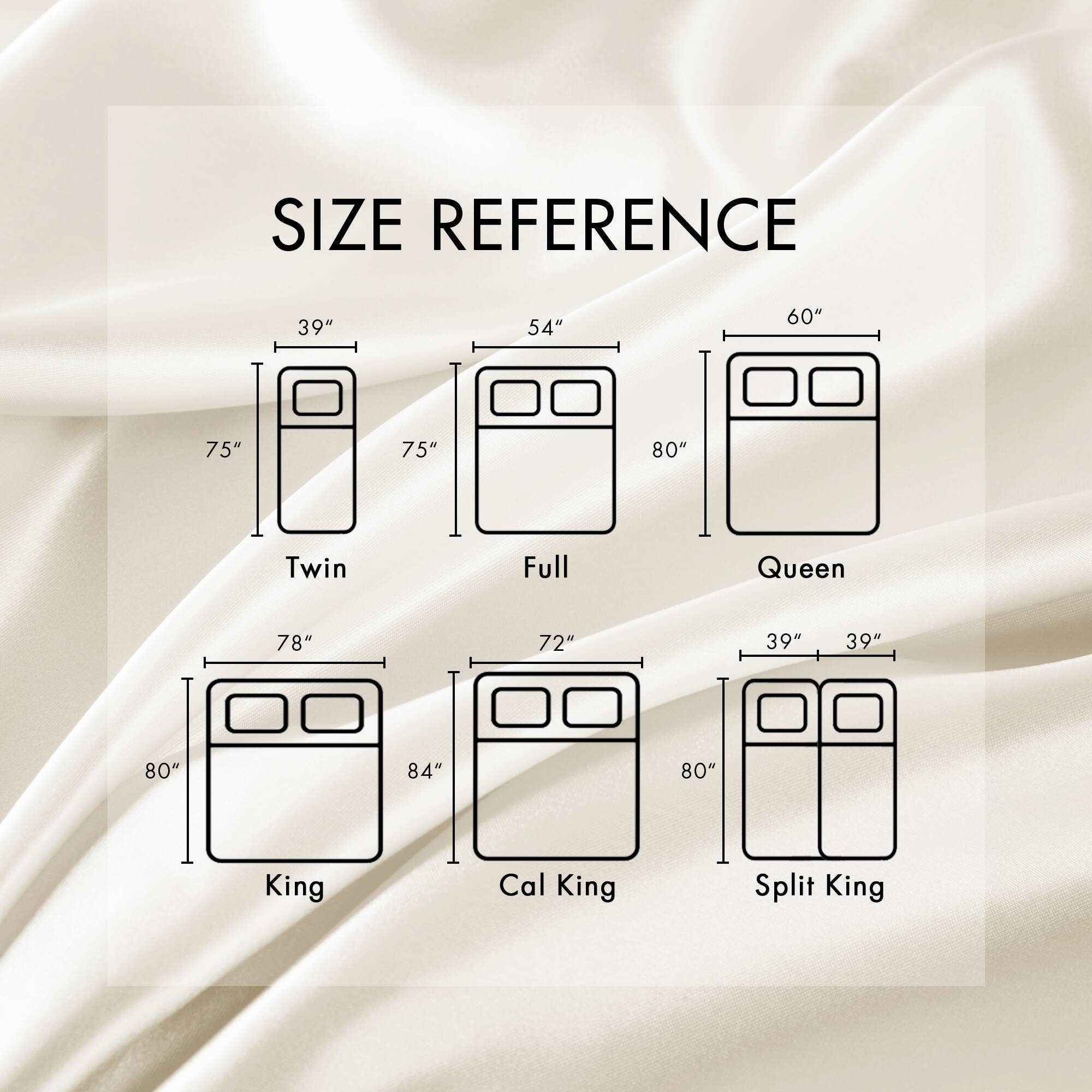 Olliix - Wholesale Sheet Set - Luxury Satin 6-Piece Sheet Set, Ivory29