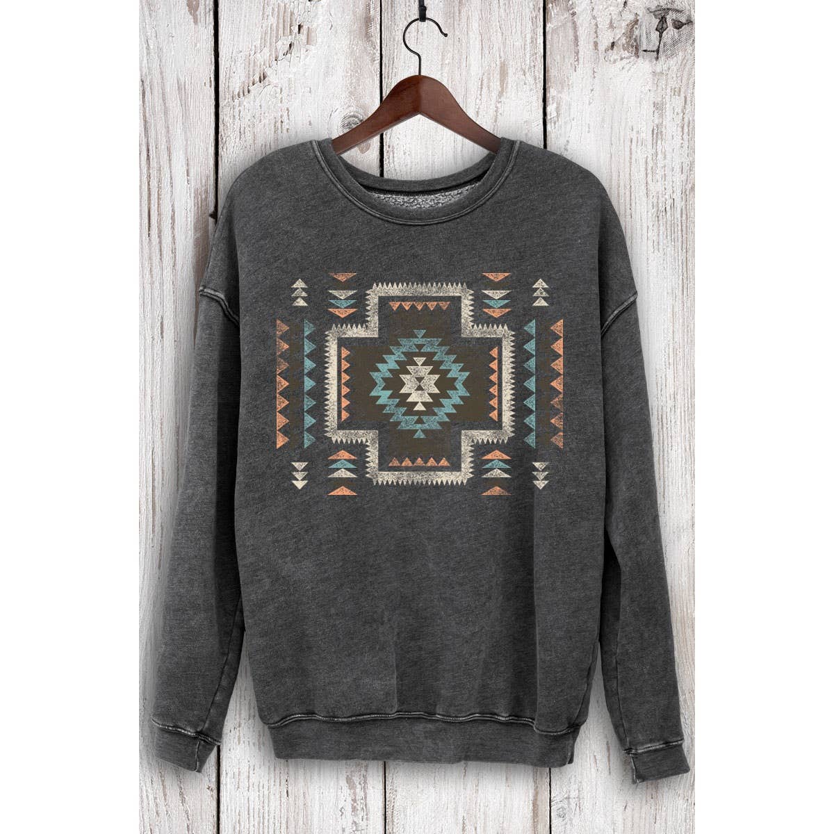 HRTandLUV - Wholesale Sweatshirt - Women's - VINTAGE AZTEK MINERAL  SWEATSHIRTS2