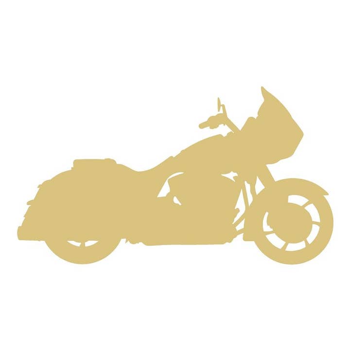 Motorcycle Unfinished Wood Cutout Style 6 for wholesale by Diverse Woodworking