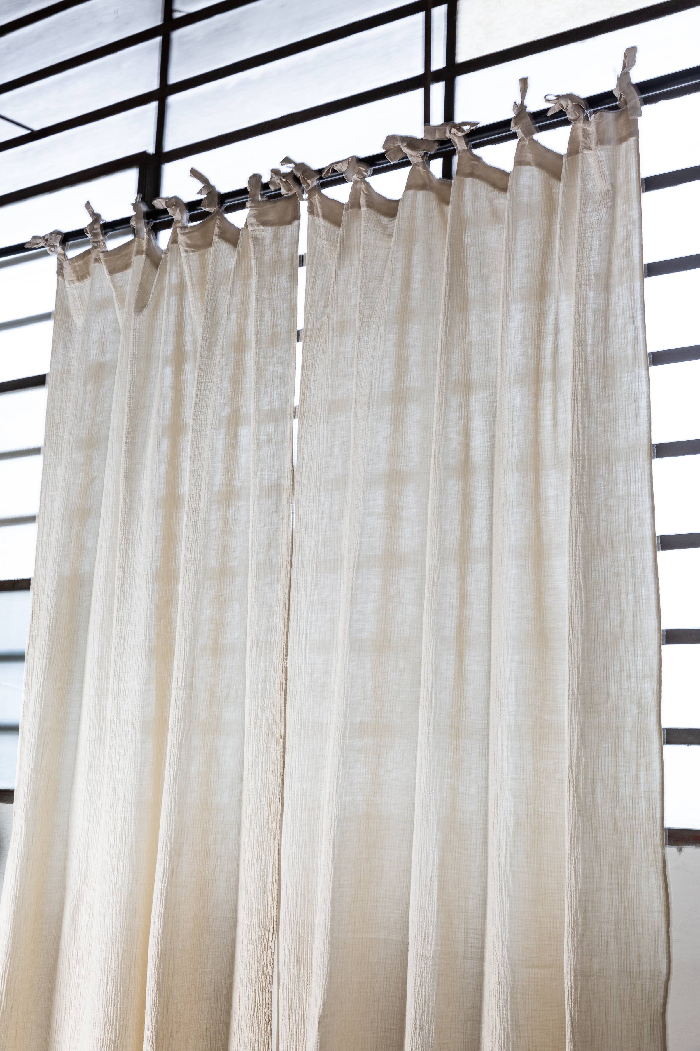 FEELUM homelinen by David Home srl - Wholesale Curtain - WIND 100% muslin embossed cotton curtain, made in Italy2