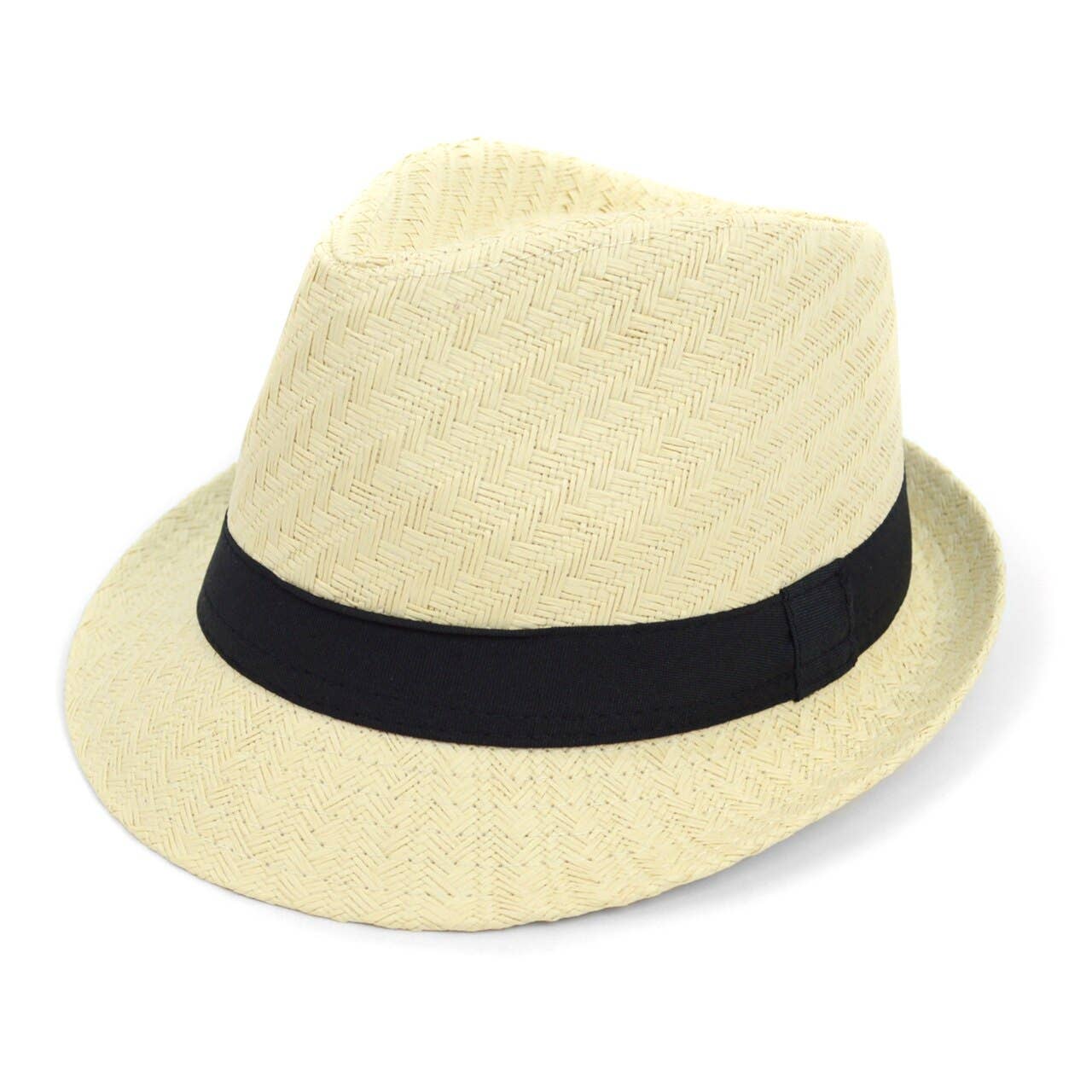 Selini New York - Wholesale Fedora - Unisex - Spring/Summer Twill Weave Fashion Trilby Fedora Hats with2