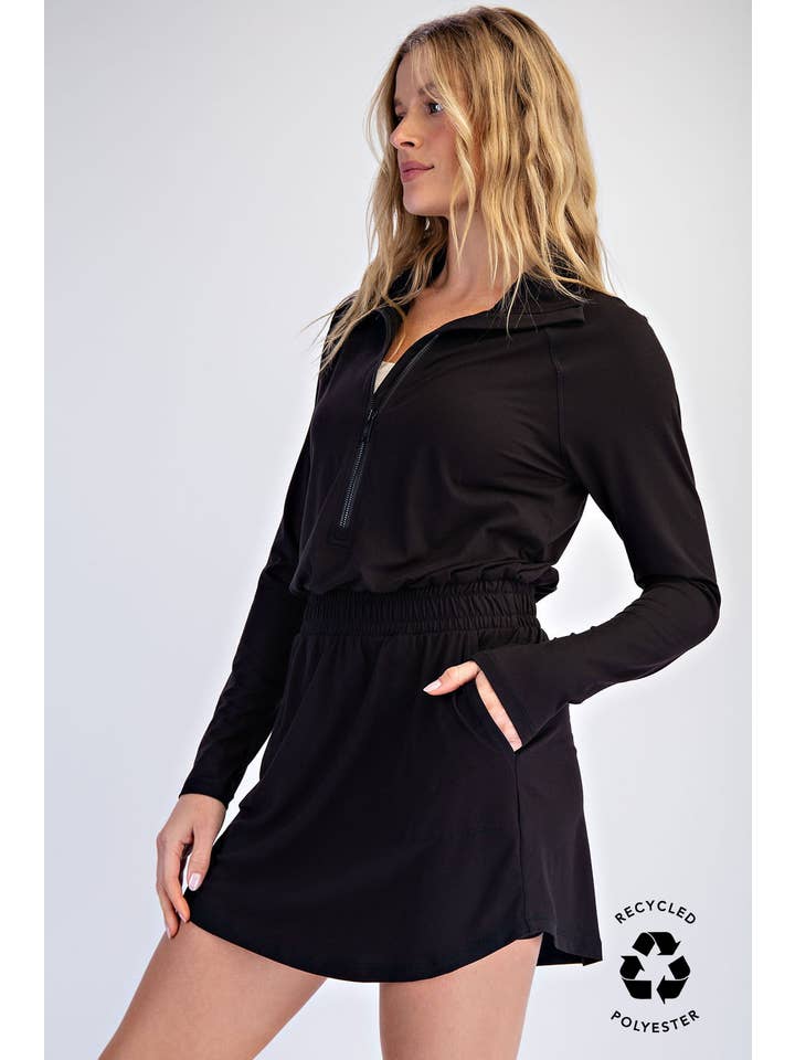 Rae Mode - Wholesale Athletic Skirt - Women's - BUTTER SOFT QUARTER ZIP ROMPERSKIRT13