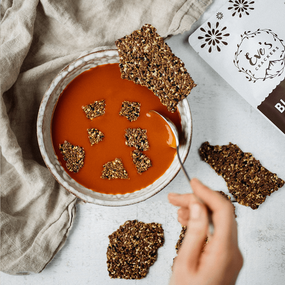 Eve's Crackers - Wholesale Crackers - Black Sesame Seed Crackers2