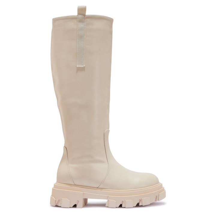 DENAH5 - CHUNKY CLEATED TUBE CALF HEIGHT BOOT for wholesale by City Shoes