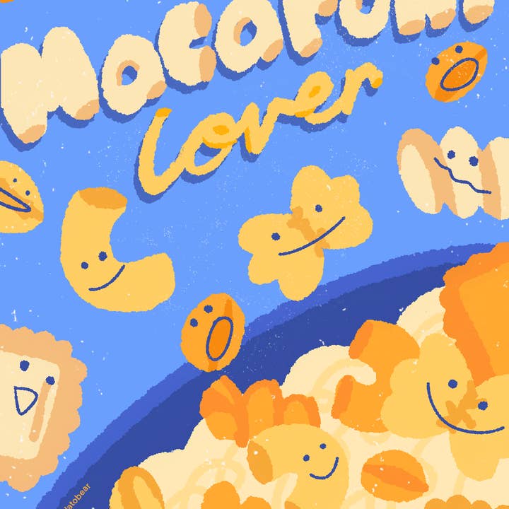 laughingbear - Wholesale Art Print - Macaroni Lover Print1