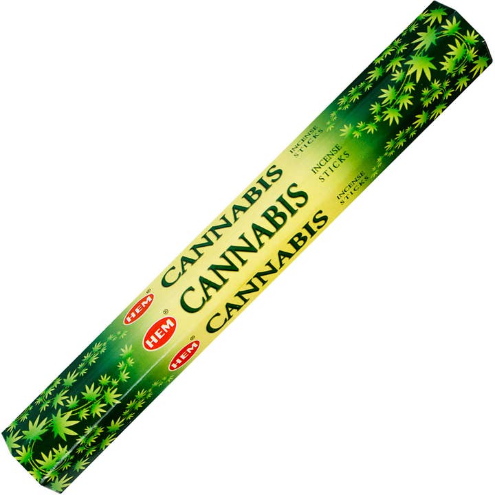 Kheops International - Wholesale Incense - Hem Hexagonal Pack Incense 20 Gr Cannabis (Pk 6)