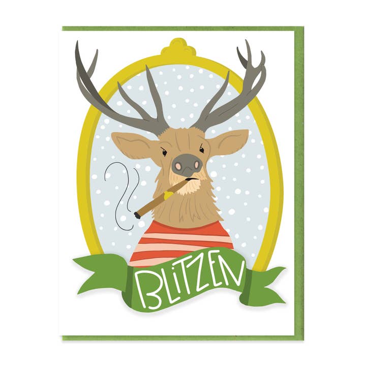 Hearts and Sharts - Wholesale Christmas Card - BLITZEN
