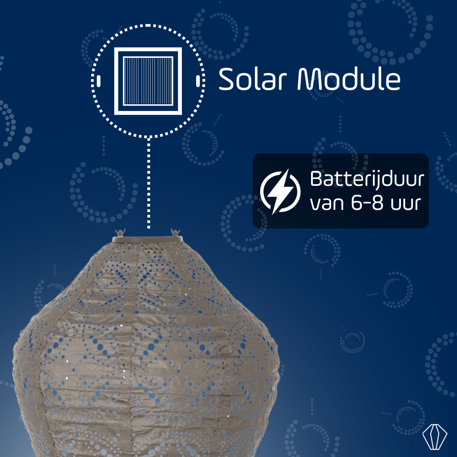 Lumiz - Wholesale Lantern - Lumiz - Mandela Jar - 30cm - Taupe4