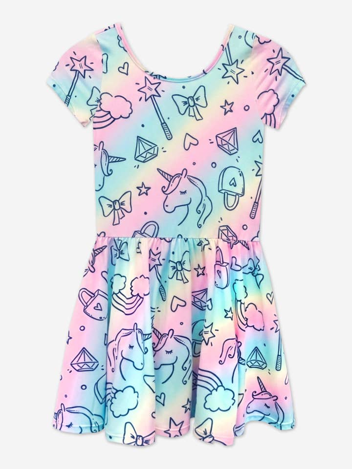 Einfaches Weiches Kurzarm-Kleid mit Rückenausschnitt "Be Happy" für den Großhandel von PixieLane