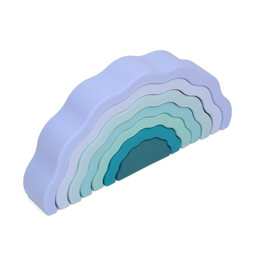 PETIKIDS - Wholesale Stacking Rings Game - Baby - Montessori educational toy - Stackable rainbow3