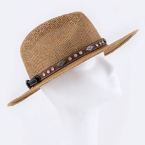 Rope & Spurs – wholesale Hattaccessoar - Dam – Western Mix Studs Justerbart hattband