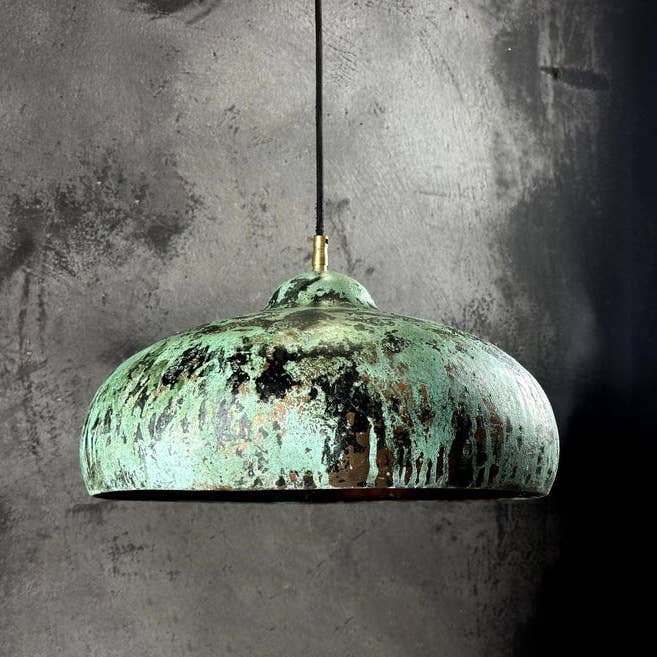 SaharaKesh - Wholesale Chandelier/Hanging Light - Blue Patina Copper Pendant Light Fixture, Island Kitchen