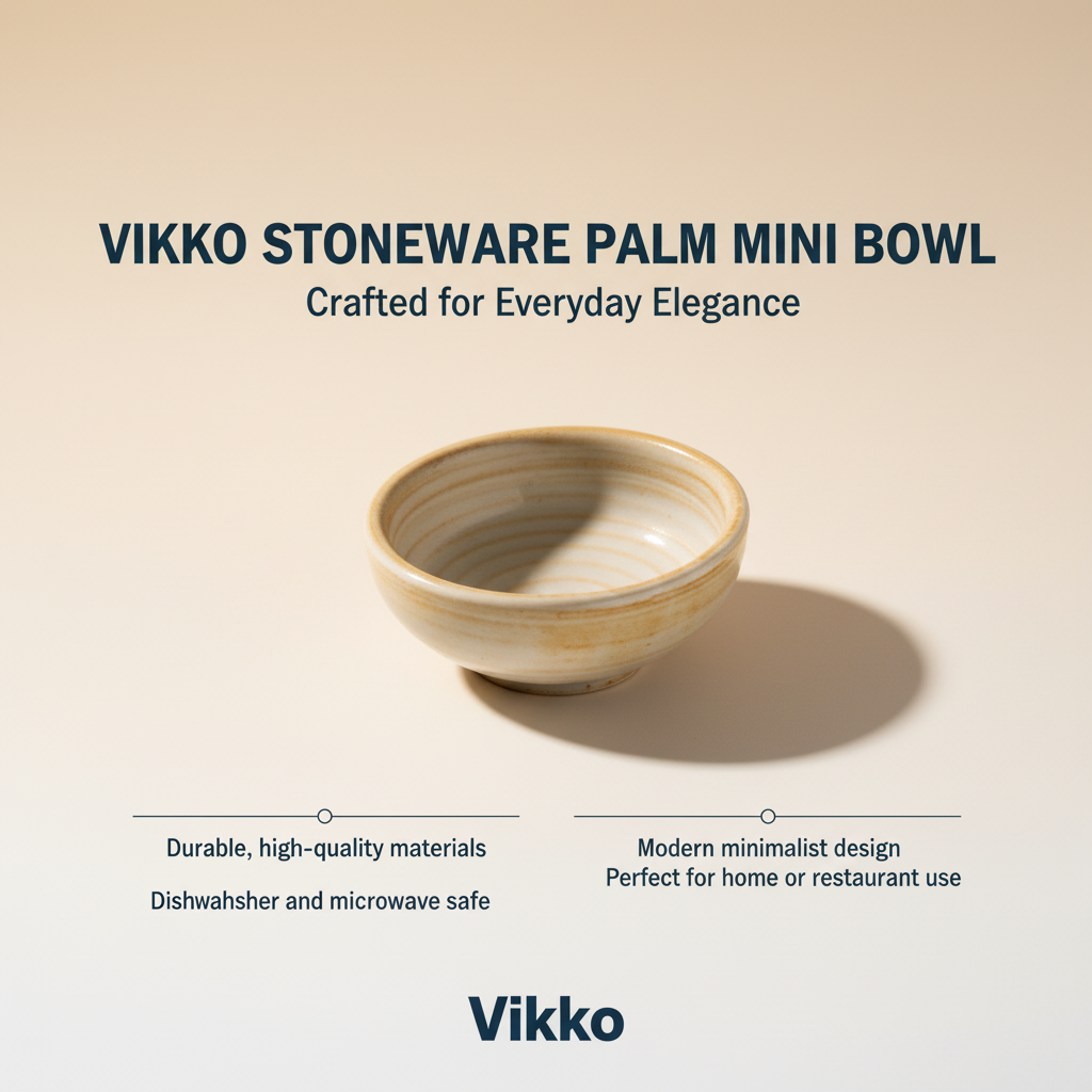 Kadra Kitchenware – Großhandel Schüssel – Vikko Steinzeug Palm Mini-Schale, Cremeweiß mit braunen Sprenkeln, 7,6 cm3