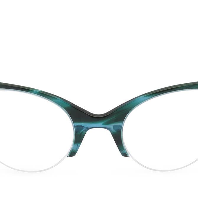 Gafas de ojos de gato Ella - Ocean para venta al por mayor de Retropeepers Ltd